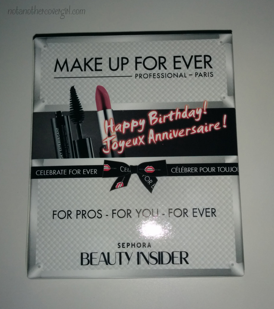Sephora Birthday Gift 2014 – Make Up For Ever Review